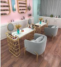 Nordic Marble Nail Table Shop Decoration Table And Chair Set Single Double People Manicure Table Manicure Table Simple And Moder In 2020 Manicure Table Beauty Room Decor Nail Salon Decor