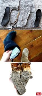 Make Any Boots Or Shoes Thermal For The Winter Wool Inserts Can Buy This Batting Matting Whatever It S C Creative Life Hacks Cold Weather Hacks How To Make