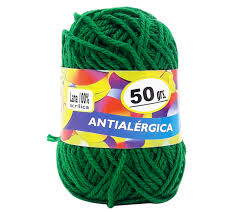 LANA ESCOLAR X 50 G (84 MT) VERDE 7502/6270 | Papyser