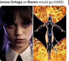 Should Jenna Ortega be Raven in a live action teen titans movie? :  r/DC_Cinematic