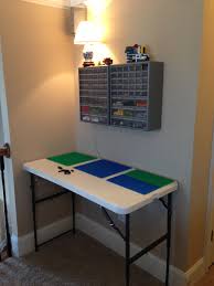 Lego Storage And Organization Lego Table Folding Table From Sam S Hot Glue Lego Boards To T Storage And Organization Interior Architecture Design Lego Table