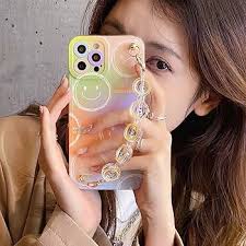 Compatible with iPhone 13 Pro Max Smiley Face case,Cute Cartoon Smiley  Phone Case Clear TPU Bumper Creative Angel Eye Camera Design with Crystal  Chain Protective Cover for Women Girls : Amazon.sg: Electronics