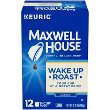 Maxwell House Wakeup Roast Coffee K Cup Pods 12 Count Box My Food And Family In 2020 Coffee K Cups Coffee Roasting Bold Coffee