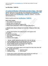 Diberkati dengan bumi dan isinya d. 45 Contoh Soal Pkn Kelas 7 Smp Mts Semester Ganjil