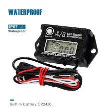 Tachometer color code yamaha f40la outboard / wiring manual pdf: Buy Runleader Digital Hour Meter Tachometer Maintenance Reminder Max Rpm Recall Use For Ztr Lawn Mower Tractor Generator Marine Outboard Atv Jetski Motor Motorcycle Snowmobile And Gas Powered Online In Vietnam B01fz3ymoq