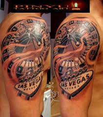 Roulette Vegas Tattoo Tattoos Gambling Tattoo