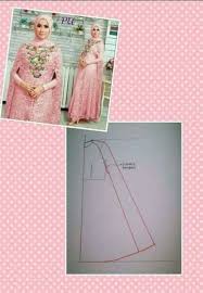 Gamis Modern Pola Jahitan Menjahit Pakaian Jelita