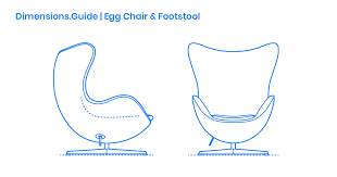 For its golden anniversary, fritz hansen is launching a. Egg Chair Footstool Dimensions Drawings Dimensions Com