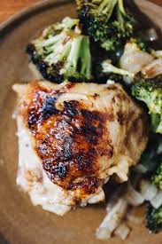 One Sheet Pan Balsamic Chicken With Roasted Broccoli Recipe Balsamic Chicken Healthy Recipes Roasted Broccoli
