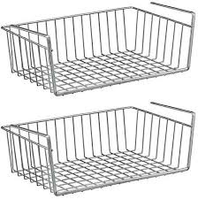 Check spelling or type a new query. Buy Generic 2 Pcs Silver Kitchen Under Shelf Storage Basket Large 16 Lightweight Metal Organizer Rack Online Shop Home Garden On Carrefour Uae