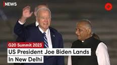 G20 Summit 2023: US President Biden Lands In New Delhi For G20 Summit
