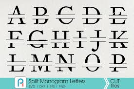 Download Split Letter Monogram Svg Graphic By Pinoyartkreatib Creative Fabrica Monogram Letters Monogram Svg Monogram