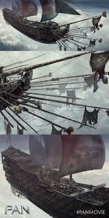 Blackbeard S Ship Queen Anne S Revenge Soars Through The Clouds In This Artist S Rendering Steampunk Airship Pirate Art Pirate Adventure