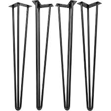 4 Pack Metal Table Leg Straight Top Plate Lowes Com In 2020 Metal Table Legs Table Legs Hair Pins