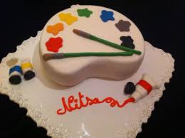 Le Gateau Palette A Dessin Gateau Cookies Fetes Boite A Gateau