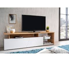 Impossible de résister au meuble tv lund. Meuble Tv L 170 Arctic Chene Blanc Meuble Tv But