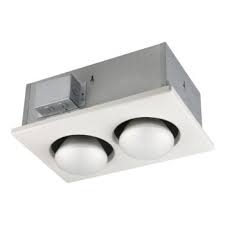 Nutone bathroom exhaust fan with light. Nutone Double 250w Bulb Heat Lamp Or Heater With 70 Cfm 3 5 Sones Exhaust Fan By Broan Kitchensource Com