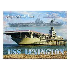 Uss Lexington Cv 16 Corpus Christi Texas Postcard Zazzle Com In 2021 Uss Lexington Corpus Christi Texas Corpus Christi