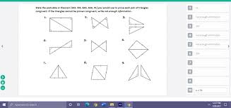 Because ac = 3 in triangle abc and fh = 3 in triangle fgh, ac ≅ fh. Solved 1 Hl State The Postulate Or Theorem Sas Sss Aas Chegg Com