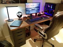 May Have Gone Overboard On The Rgb But I Don T Care Video Game Rooms Gaming Room Setup Desk