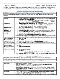 7th grade social studies curriculum. Civics Eoc Study Guide Worksheets Teachers Pay Teachers