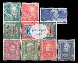 Deutsche briefmarken der alliierten besatzung └ briefmarken aus deutschland (ab die deutsche post war aufgrund eines gesetzes vom 3. Brd Standard 1949 2021 Briefmarken Holsten