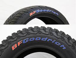 official bfgoodrich tire letters