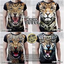  Kaos Macan Tutul Harimau Maung Tiger Leopard Macan Tutul Harimau Kota Bandung