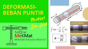 Check spelling or type a new query. Mekanika Kekuatan Material Deformasi Beban Puntir Materi Singkat Youtube