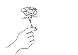 Pick a flower and draw your hand holding it. One Single Line Drawing Of Beauty Daisy Flower Isolated On White Background Beautiful Flower Concept Hand Draw Design For Posters Wall Art Tote Bag Mobile Case T Shirt Print 2215398 Vector Art At