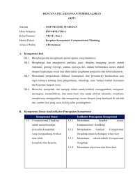 Download rpp informatika smp kelas 7 semester 2. Rpp 1 Lembar Informatika Sma Masnurul