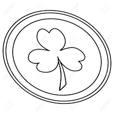 Our online collection of easy and adult coloring pages feature the best pictures for you to color. Vector Illustration Coin Clover Obverse The Leaf Of The Plant Is A Symbol Of Ireland Trefoil