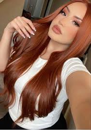 Cabello Cobrizo Rojizo 🧡🧡🧡 Bellísimo color