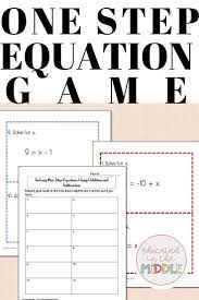 Worksheets One Step Equations Equations Solving Equations