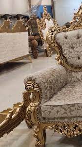 Antique Gold Maharaja Style Sofa Set Aarsun Video Wooden Sofa Set Sofa Set Furniture Design
