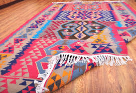 100% wool made with two panels hand stitched together. Turkish Kilim Rug Runner Alesouk Grand Bazaar