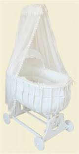 Crest Dogal Beyaz Ahsap Besik Bassinet Furniture Home Decor