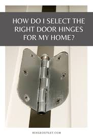 How Do I Select The Right Door Hinges For My Home In 2020 Door Hinges Hidden Door Hinges Doors