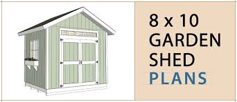 How to build a shed door. 8x10 Garden Shed Plans Build Blueprint