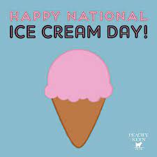National ice cream day by numbers. Peachy Keen Pets Melanie Pyves