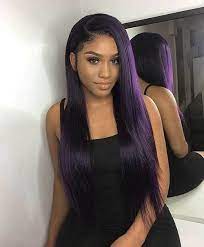 Aug 21, 2020 getty images. African American Long Purple Hair On Dark Skin On Stylevore