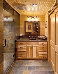 Another key element in installing slate flooring in bathrooms is to use a substrate that is stable, especially for floors. Copper Slate Tile Bathroom Transitional With Small Space Contemporary Cabinet And Drawer Pulls