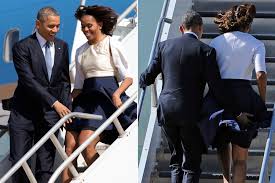 Check spelling or type a new query. Michelle Obama Avoids Windy Wardrobe Malfunction