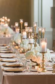 Table Decoration And Place Setting Ideas For Weddings This Winter Spring Wedding Had The Most El Wedding Decor Elegant Head Table Wedding Gold Reception Decor