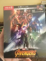 Infinity war imdb rating 8.5 672,966 votes Mail Call Just Got The 4k Blu Ray Target Exclusive 4k Digipak Of Avengers Infinity War New Addition To My 4k Blu Ray Mcu Collection Bluray