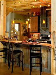 Corrugated Tin Ceiling Design Ideas Pictures Remodel And Decor Rustic House Rustic Kitchen Home