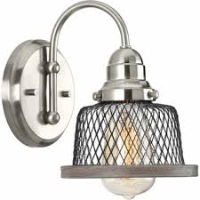 The lower shelf makes it the perfect space to hold new towels for your. Farmhouse Rustic Brushed Nickel Vanity Lighting Birch Lane