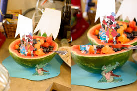 Peter Pan Party Jolly Roger Water Melon Boat Peter Pan Party Watermelon Party