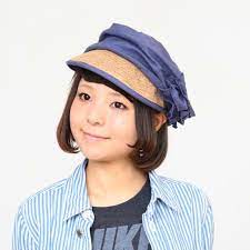 帽子 サイドフリルリネンキャスケット レディース ゆうメール 事故保証なし 日時指定不可 帽子 キャスケット 帽子 レディース
