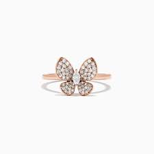 Maybe you would like to learn more about one of these? Effy Nature 14k Rose Gold Diamond Butterfly Ring 0 34 Tcw Effyjewelry Com